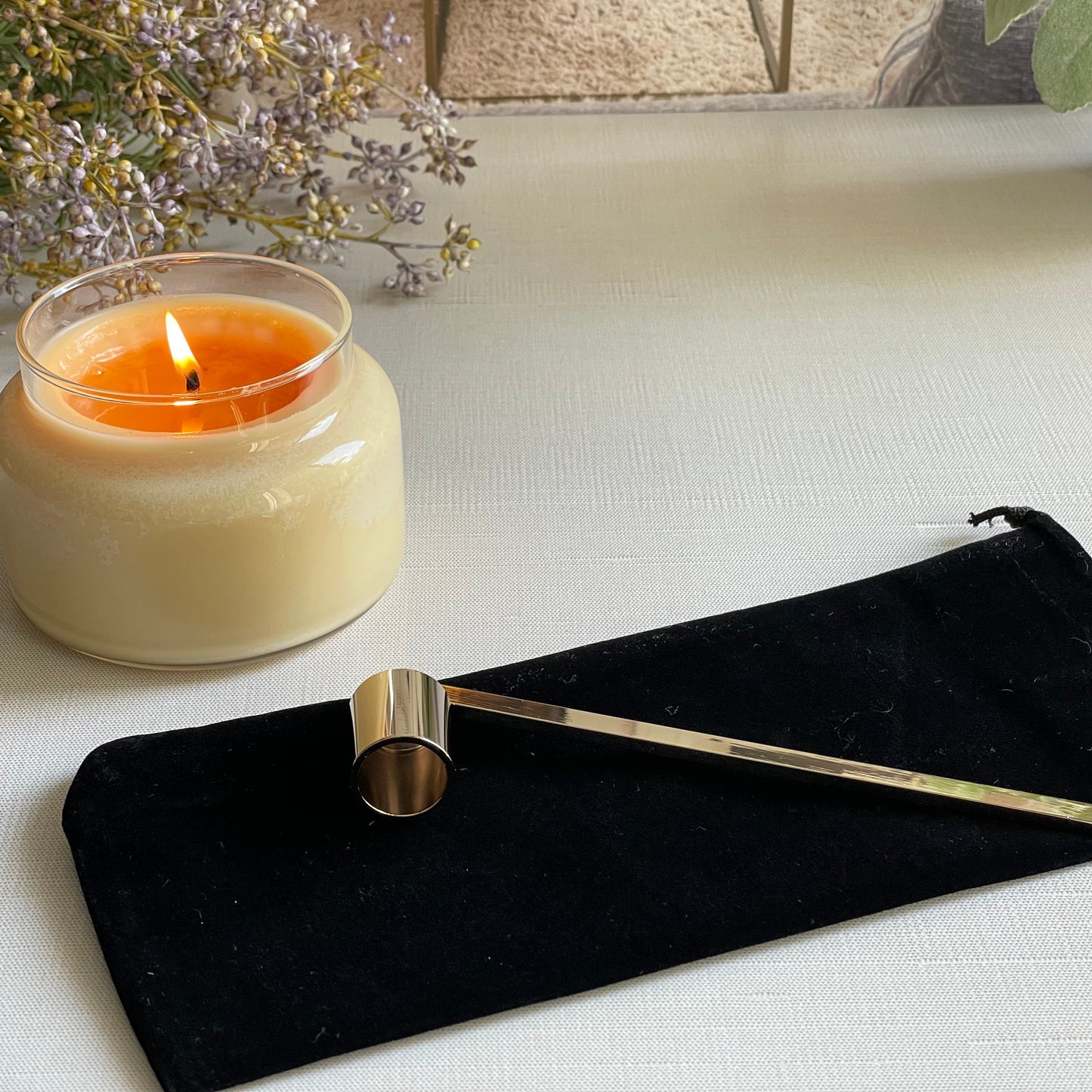Gold Candle Snuffer