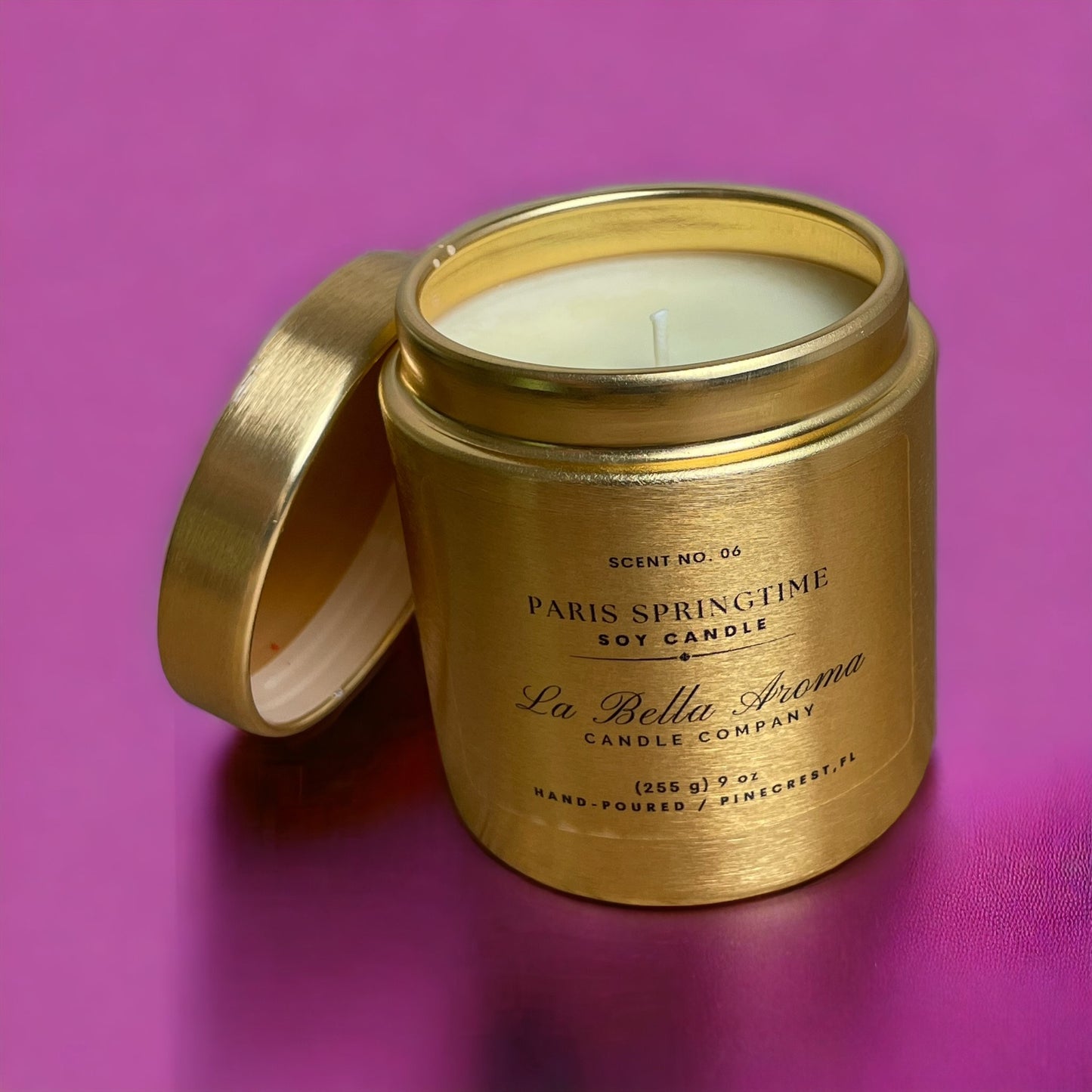 Glam Gold Tin 9oz Candle