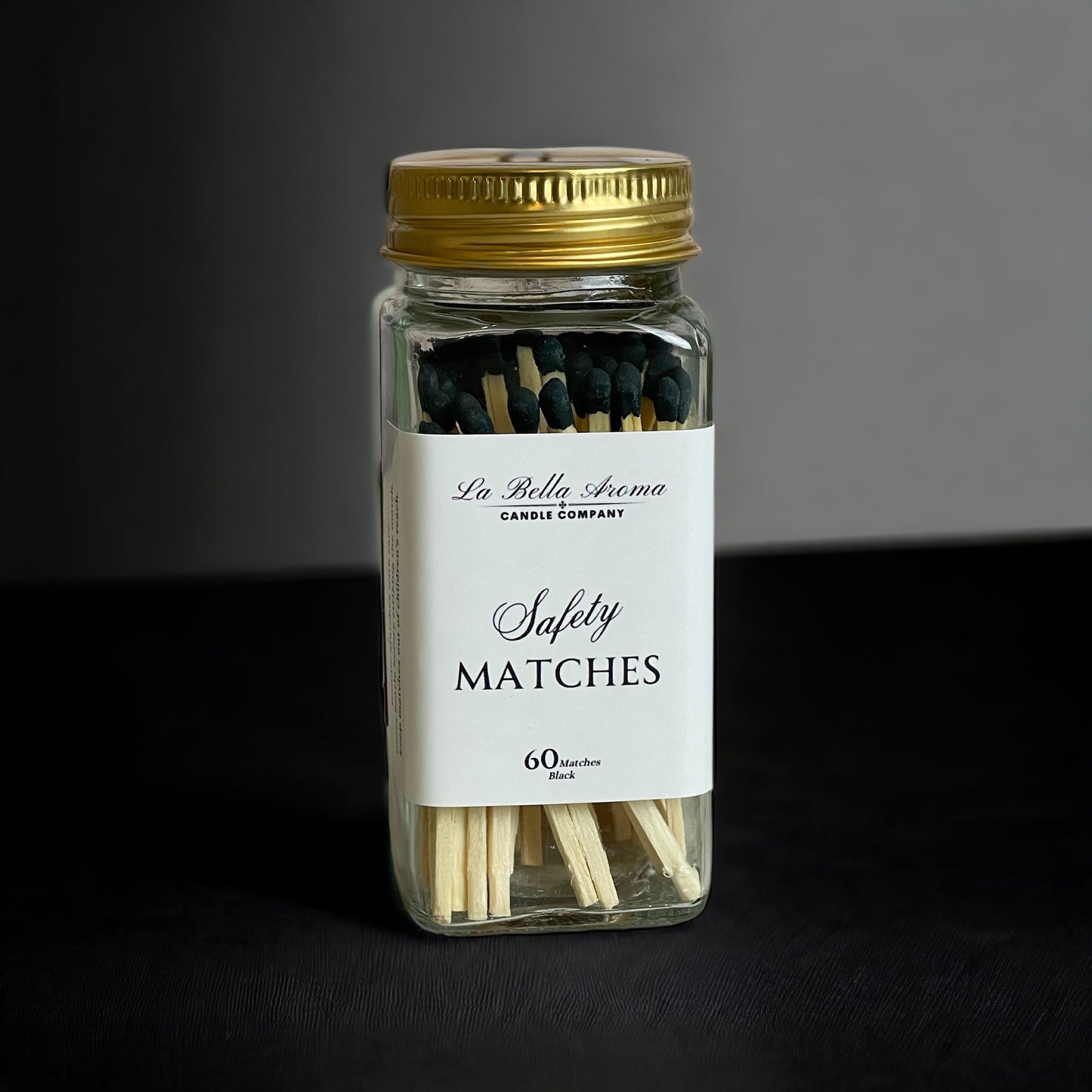 Decorative Glass Jar Safety Matches