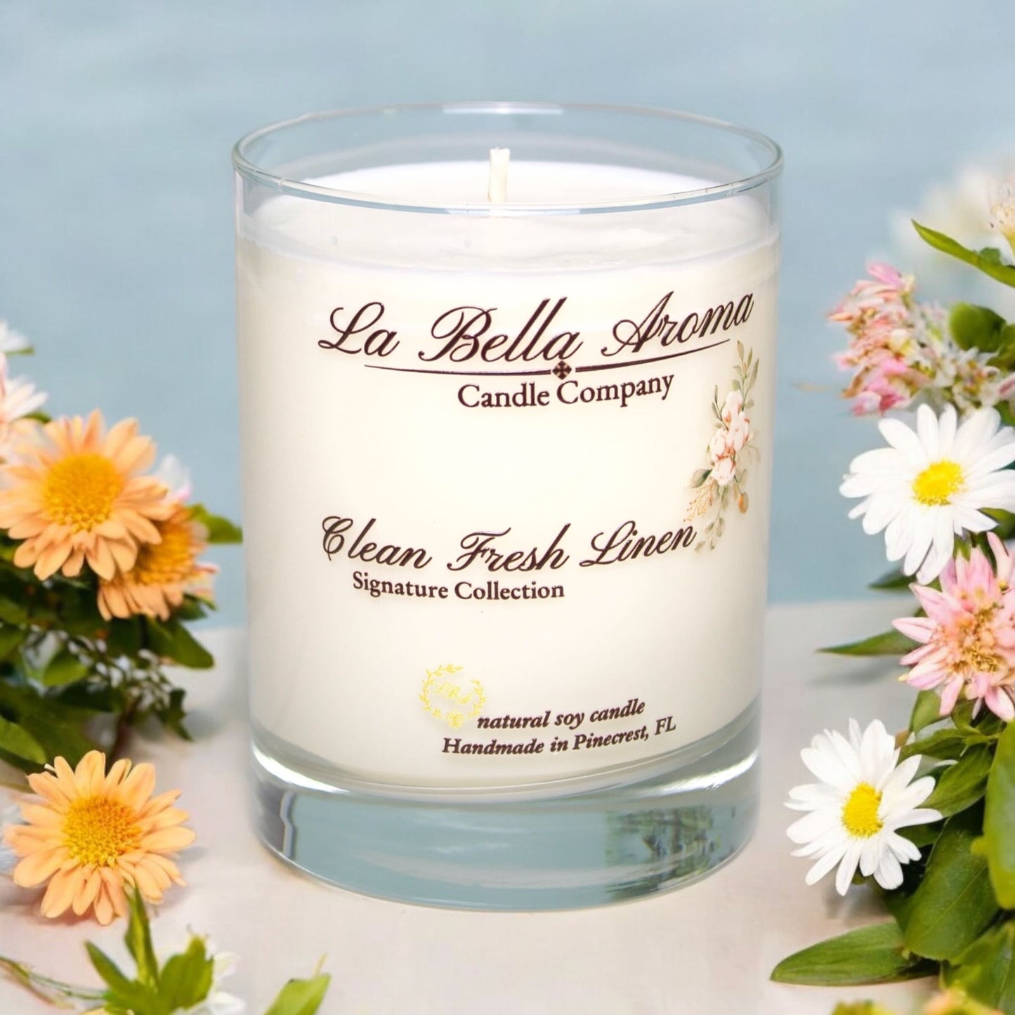 Clean Fresh Linen Soy Candle