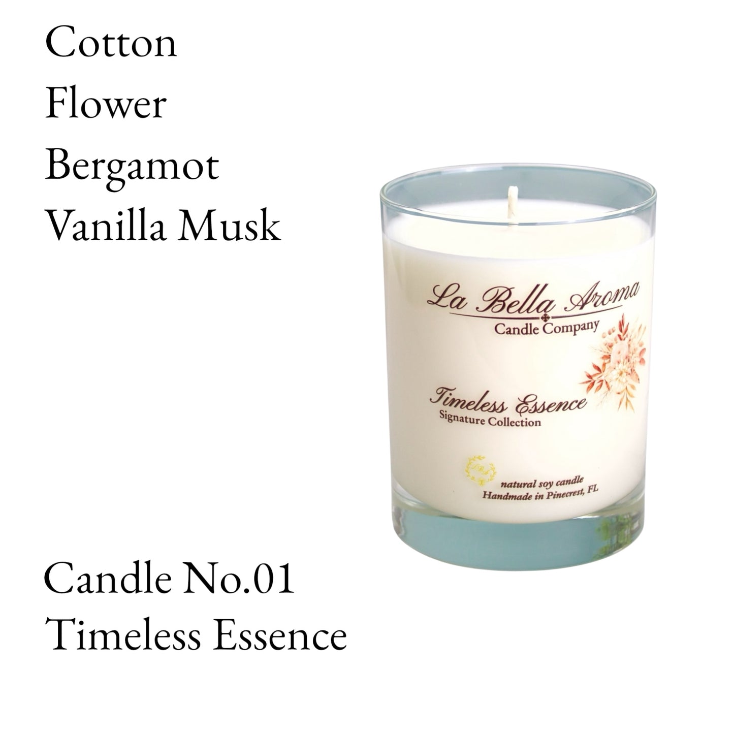 Timeless Essence Vanilla Classic Candle