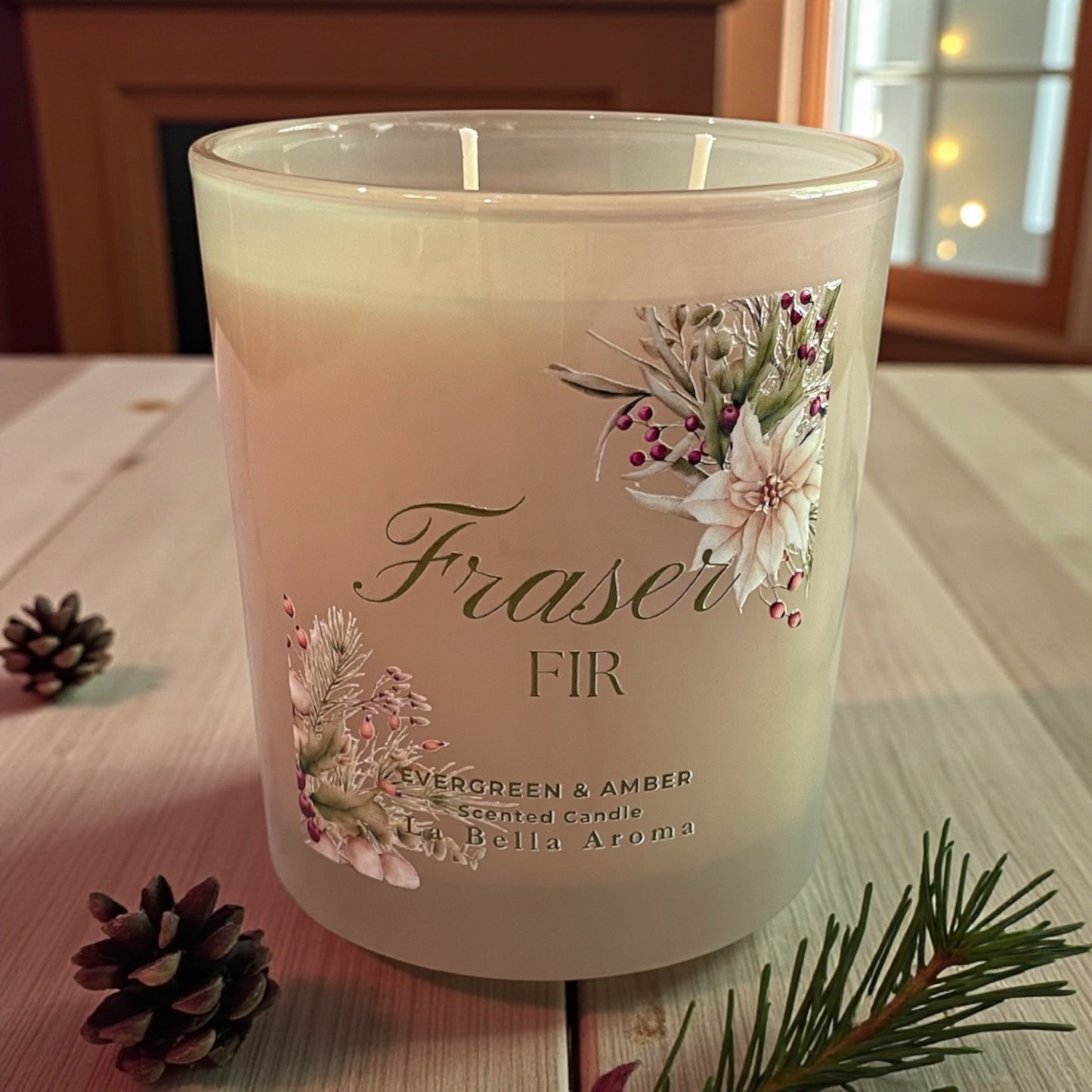 Amber & Fraser Pine Candle - Fraser Fir
