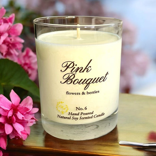 Pink Bouquet Soy Candle