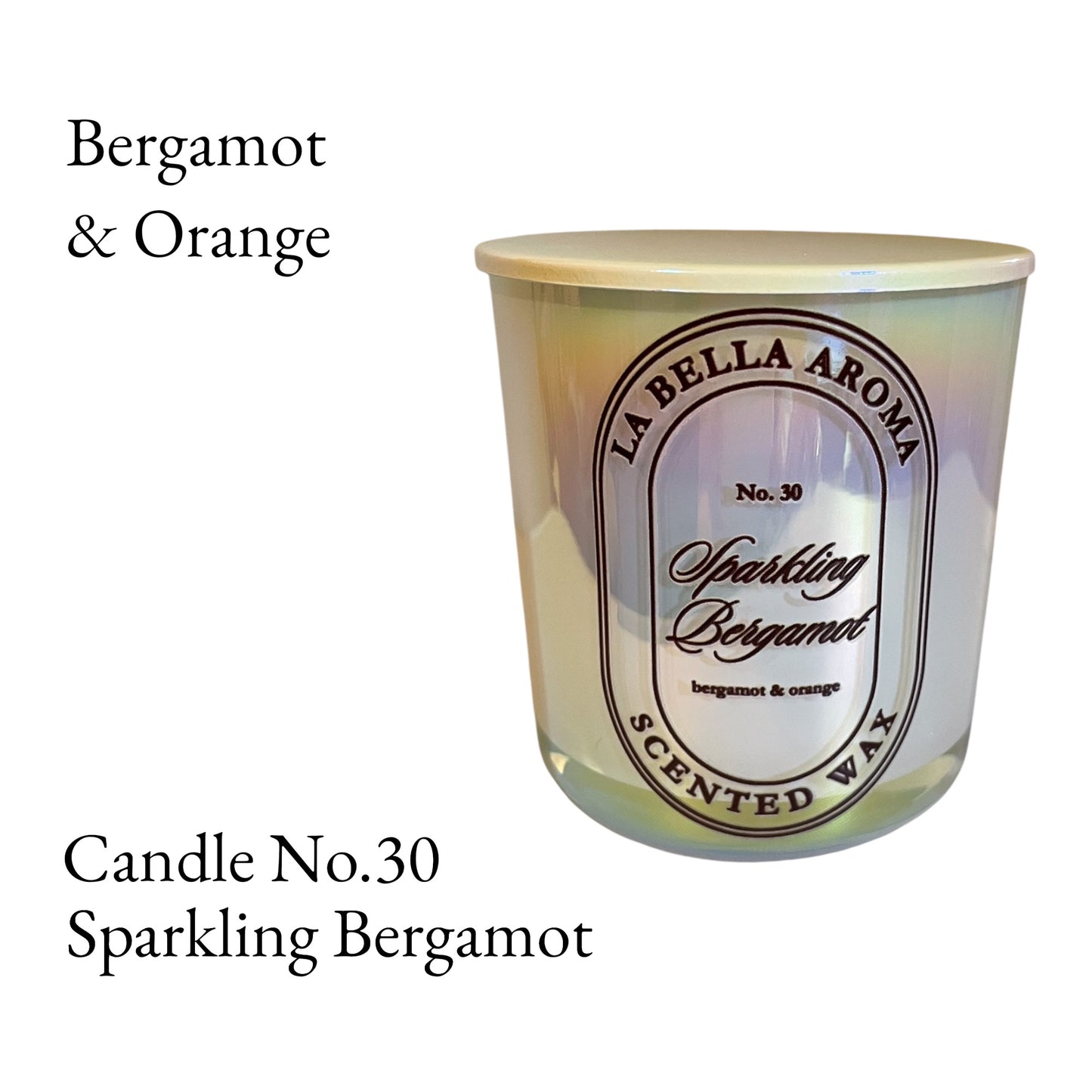 Sparkling Bergamot Wickless Candle